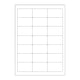White Adhesive Labels White 63.50 x 38.10 mm (21 labels)