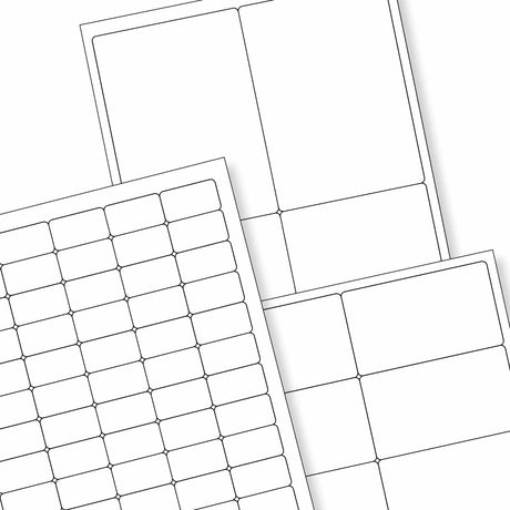 Białe etykiety samoprzylepne