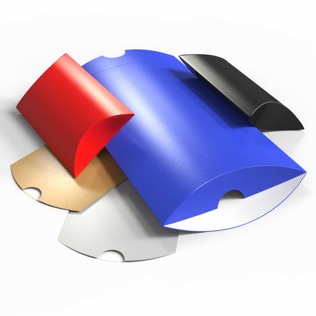 Kolorowe pudełka typu poduszka