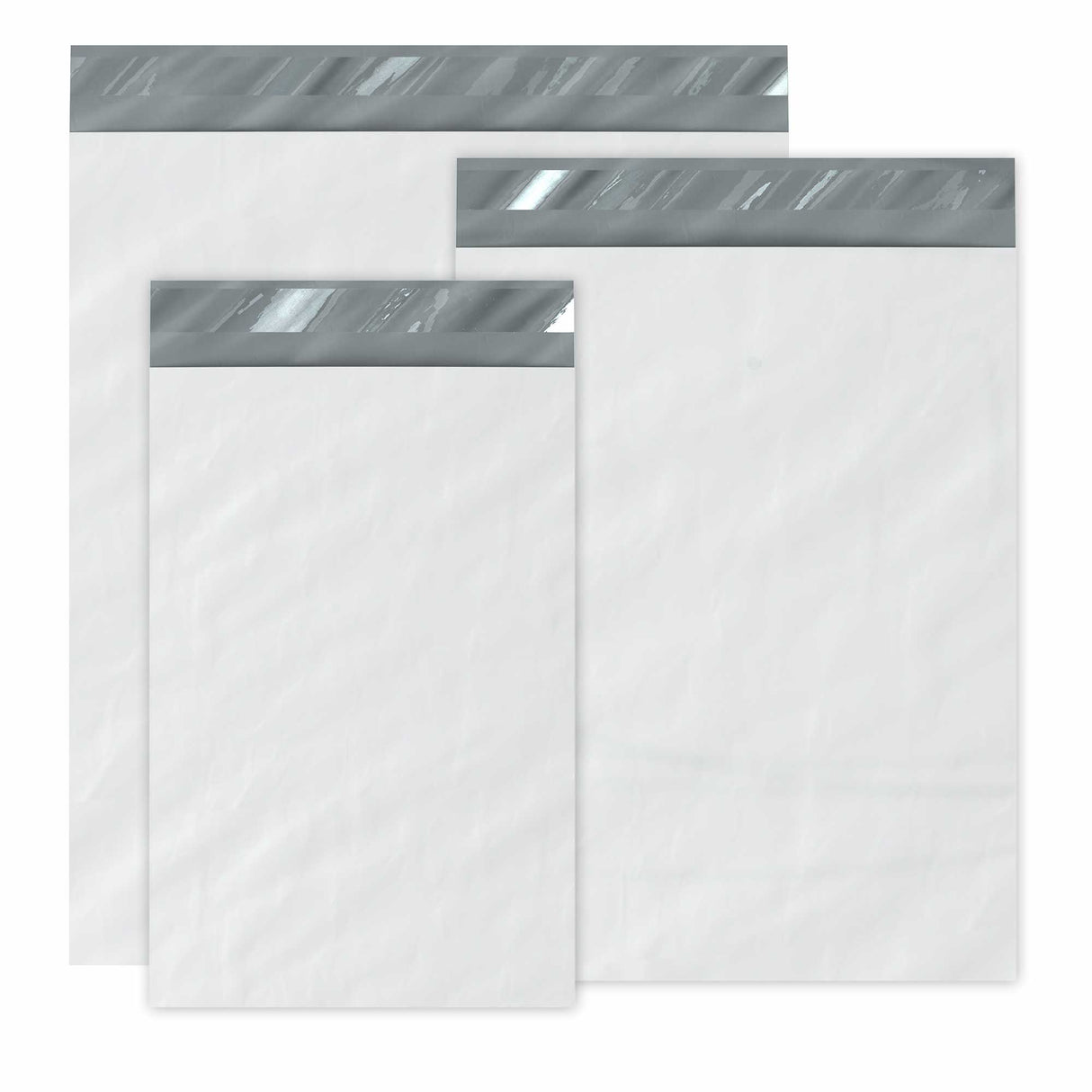 Białe polietylenowe torby wysyłkowe