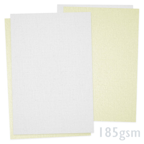Papier o fakturze lnianej 185g/m²