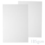 Biały papier żeberkowany 185g/m²