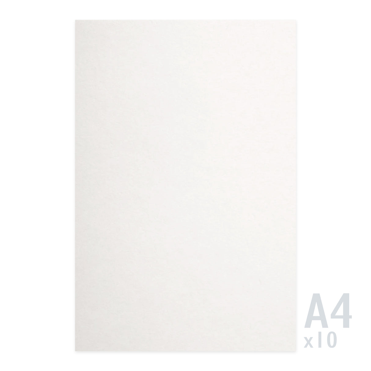 Biały papier o fakturze lnianej 120g/m² - 10 arkuszy A4