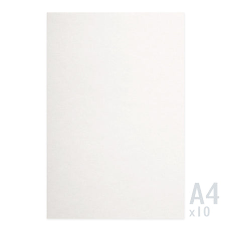 Biały papier o fakturze lnianej 120g/m² - 10 arkuszy A4
