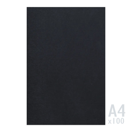 Czarny papier 225g/m² - 100 arkuszy A4