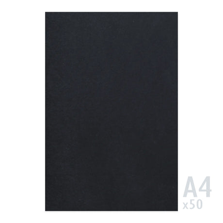 Czarny papier 225g/m² - 50 arkuszy A4
