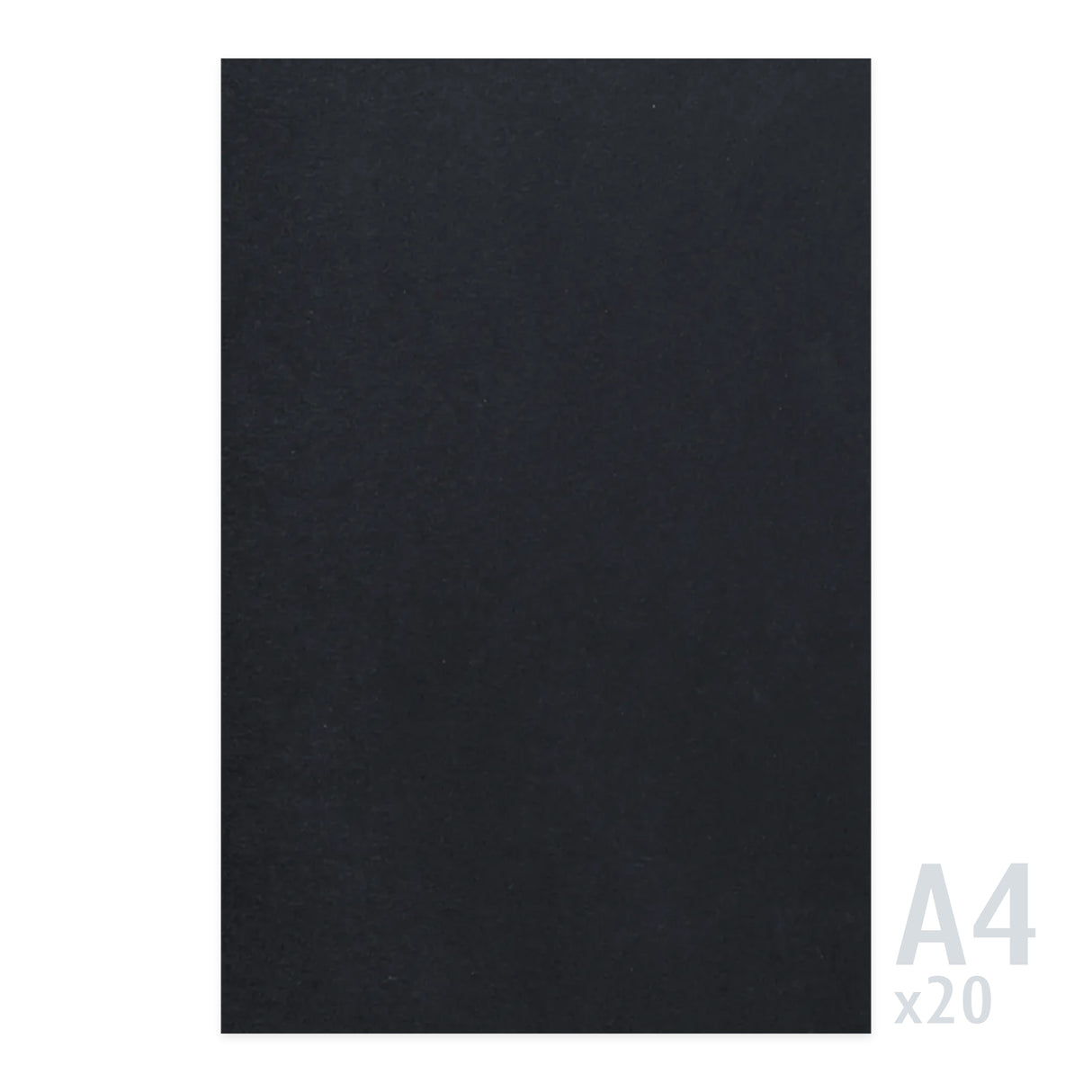 Czarny papier 225g/m² - 20 arkuszy A4