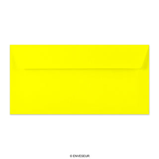 110x220 mm (DL) Żółta neonowa koperta