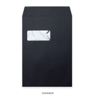 324x229 mm (C4) Czarna koperta Post Marque
