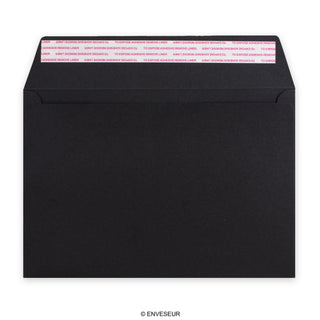 162x229 mm (C5) Czarna klasyczna koperta Post Marque