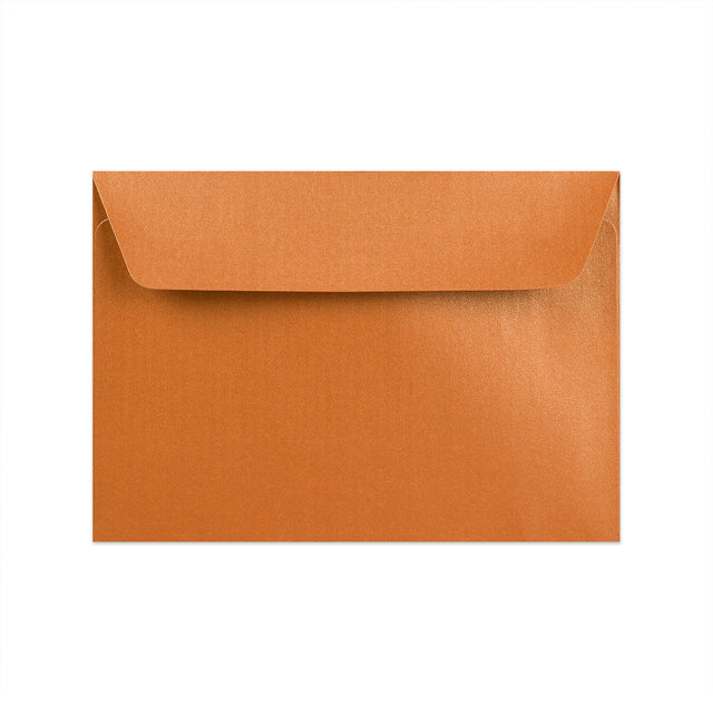 Pearlescent Envelopes Copper 114 x 162 mm (C6) Peel and Seal