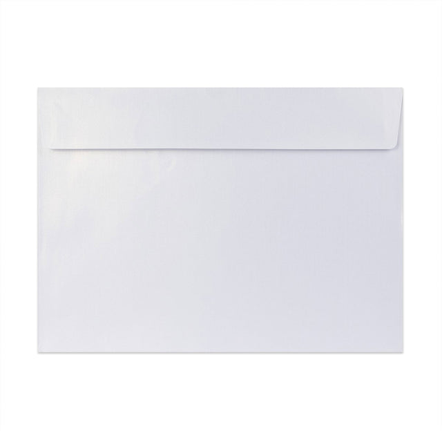 Pearlescent Envelopes White 229 x 324 mm (C4) Peel and Seal