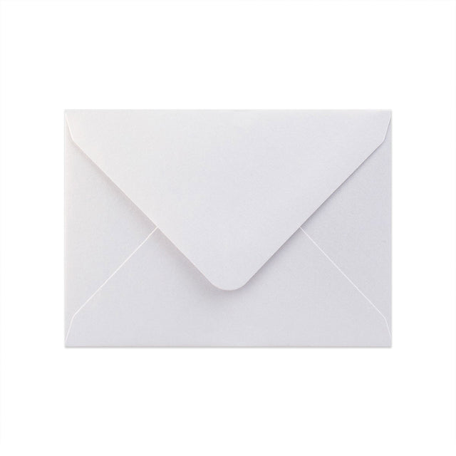 Pearlescent Envelopes White 82 x 113 mm (C7) Gummed