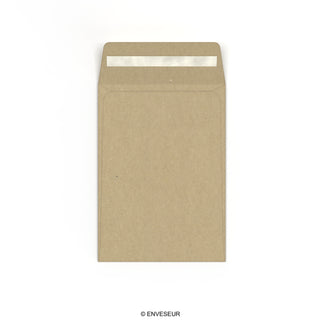 Koperta z szarego papieru 124x89mm
