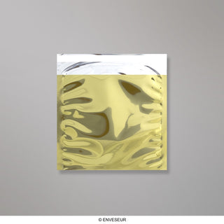 Błyszczące metaliczne koperty foliowe