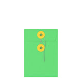 Kolorowe koperty z zamknięciem na guzik i sznurek