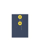 Coloured envelopes with string and washer closure Navy Blue + Yellow 162 x 114 mm (C6)