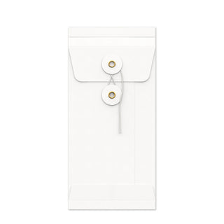 String & Washer Gusset Envelopes White 220 x 110 mm (DL)