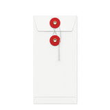 Kolorowe koperty z zamknięciem na guzik i sznurek