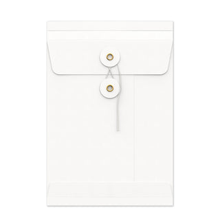String & Washer Gusset Envelopes White 229 x 162 mm (C5)
