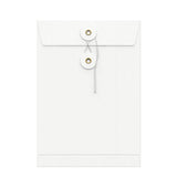 Kolorowe koperty z zamknięciem na guzik i sznurek