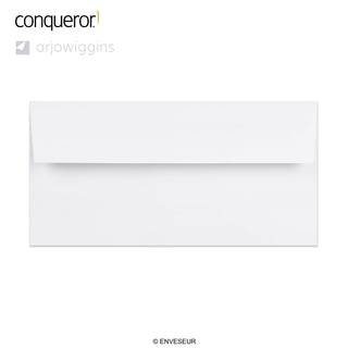 110x220 mm (DL) Koperta Conqueror głęboka biel