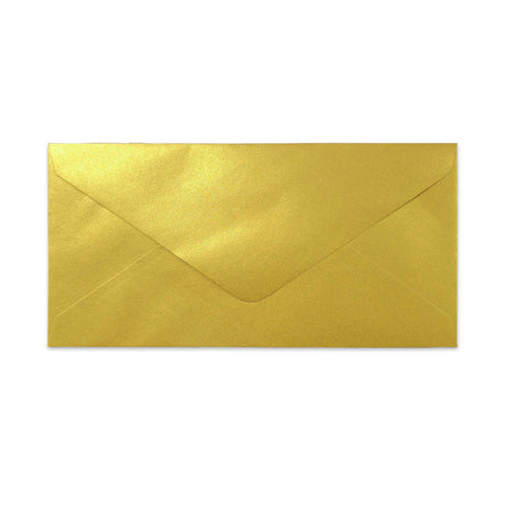 DL 110x220mm - Złota koperta metaliczna 120g